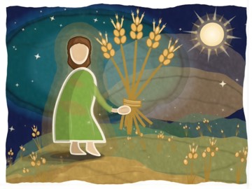 Virgo, illustrated in a batik style